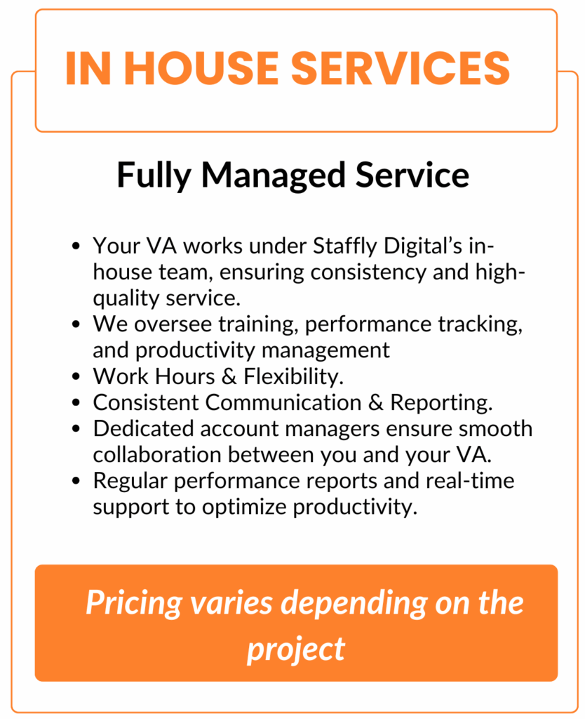 In House Services - Fully Managed Service