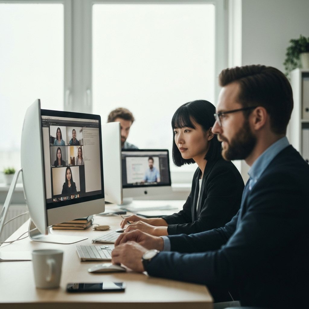 Professional team collaboration